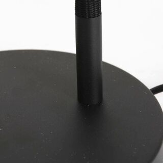 Steinhauer Turound Tischleuchte Klarglas schwarz LED