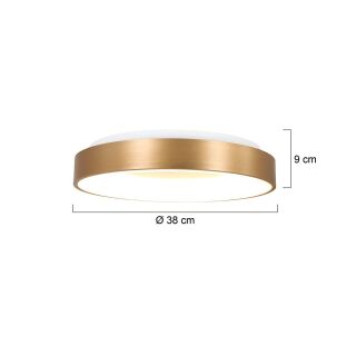 Steinhauer Ringlede 38 gold Deckenleuchte LED