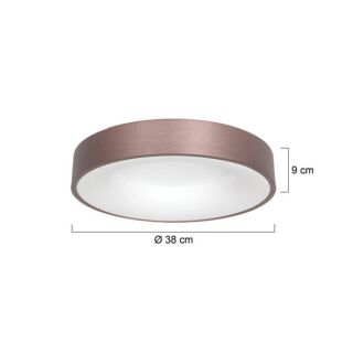 Steinhauer Ringlede 38 bronze Deckenleuchte LED