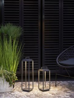 Moree Emily M anthrazit Akku LED Outdoor Laterne