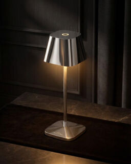 Villeroy & Boch Neapel Micro chrom Akku LED Tischleuchte Outdoor