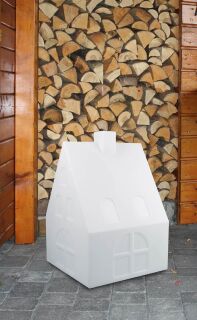 8 seasons design Motivleuchte Shining House Solar 57 cm weiß