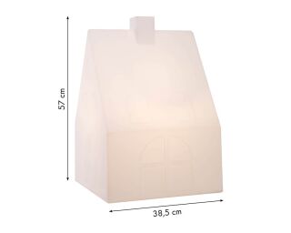 8 seasons design Motivleuchte Shining House Solar 57 cm weiß