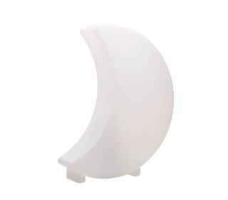 8 seasons design Motivleuchte Shining Moon Solar 40 cm weiß