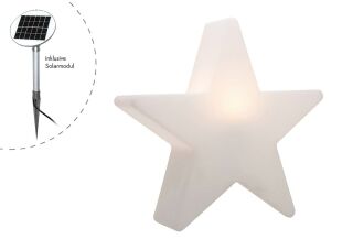 8 seasons design Motivleuchte Shining Star Solar 60 cm weiß