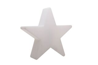 8 seasons design Motivleuchte Shining Star Solar 60 cm weiß