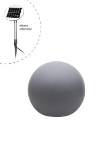 8 seasons design Shining Globe Solar 30 cm grau Kugelleuchte