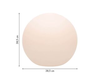 8 seasons design Shining Globe Solar 40 cm grau Kugelleuchte