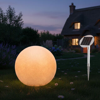 8 seasons design Shining Globe Solar 50 cm taupe Kugelleuchte