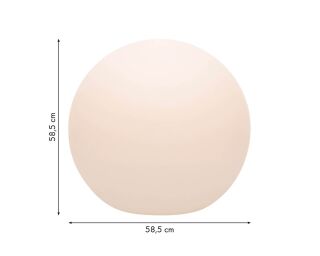 8 seasons design Shining Globe Solar 60 cm weiß Kugelleuchte