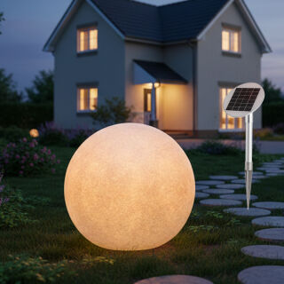 8 seasons design Shining Globe Solar 60 cm anthrazit Kugelleuchte