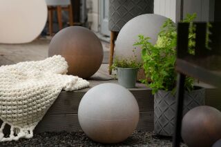 8 seasons design Shining Globe Solar 60 cm stone Kugelleuchte