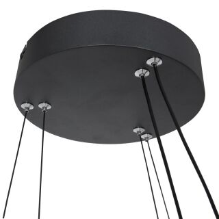 Steinhauer Ringlux 60 schwarz Pendelleuchte LED 42W + 24W