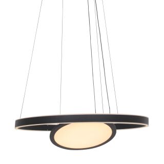 Steinhauer Ringlux 60 schwarz Pendelleuchte LED 42W + 24W