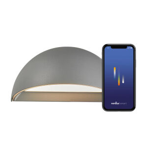 Nordlux Arcus Smart LED Wandleuchte grau