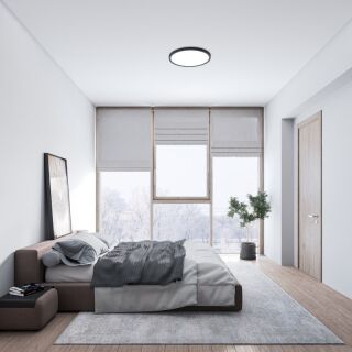 Nordlux Liva Smart Color Deckenleuchte schwarz LED