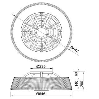 Mantra Polinesia Natural Deckenventilator LED Tauwerk dimmbar Fernbedienung
