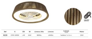 Mantra Polinesia Nautica mini Deckenventilator LED Tauwerk dimmbar Fernbedienung
