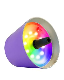 Sompex Top 2.0 flieder RGB Akkuleuchte Flaschenaufsatz