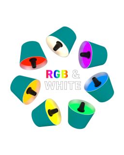 Sompex Top 2.0 türkis RGB Akkuleuchte Flaschenaufsatz