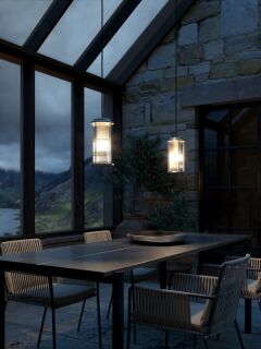 Nordlux Linton Pendelleuchte verzinkt E27 IP54