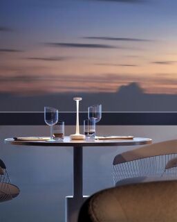 Villeroy & Boch Aarhus anthrazit Akku Outdoorleuchte Kerzenhalter