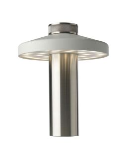 NEWDES Turn weiß-edelstahl Outdoorleuchte