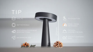 NEWDES Tip rot Outdoorleuchte