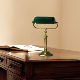 Steinhauer Ancilla Tischleuchte bronze grün