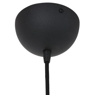 Steinhauer Lotus Pendelleuchte Rauchglas schwarz 1 flammig