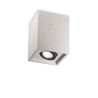 Ideal Lux Oak PL1 square Deckenleuchte Zement grau
