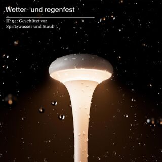 Sigor Nudrop nachtschwarz Akku-Tischleuchte