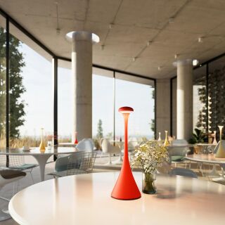 Sigor Nudrop feuerrot Akku-Tischleuchte