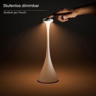 Sigor Nudrop feuerrot Akku-Tischleuchte