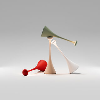 Sigor Nudrop dünenbeige Akku-Tischleuchte