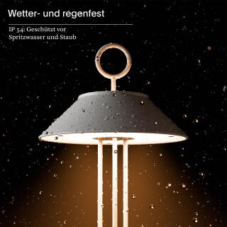 Sigor Nudiderot kupferfarben Akku-Tischleuchte