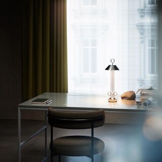 Sigor Nudiderot chrom Akku-Tischleuchte