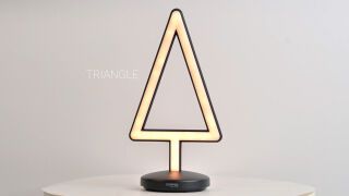 Villeroy & Boch Triangle schwarz Akku Weihnachtstischleuchte