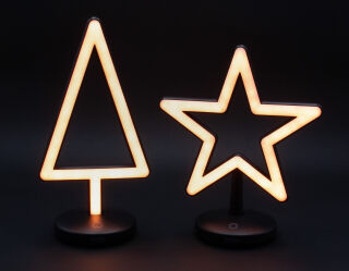 Villeroy & Boch Triangle schwarz Akku Weihnachtstischleuchte