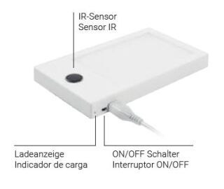 Linealight Dama Akkuleuchte dunkelbraun