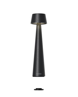 Sompex Mono schwarz Akku LED Tischleuchte Outdoorleuchte