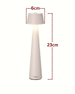 Sompex Mono schwarz Akku LED Tischleuchte Outdoorleuchte