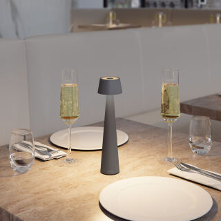 Sompex Mono anthrazit Akku LED Tischleuchte Outdoorleuchte