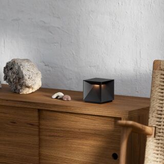 Sigor Nutalis nachtschwarz Akku-Tischleuchte