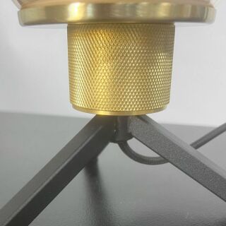 Steinhauer Reflexion Tischleuchte Amberglas