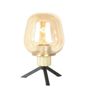 Steinhauer Reflexion Tischleuchte Amberglas