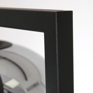 Steinhauer Lotus Stehleuchte Rauchglas schwarz 1 flammig