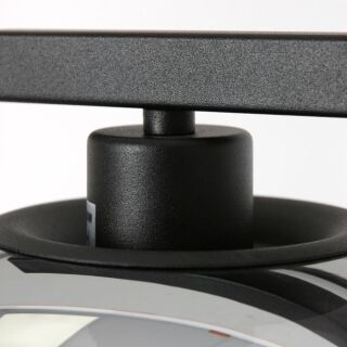 Steinhauer Lotus Stehleuchte Rauchglas schwarz 1 flammig