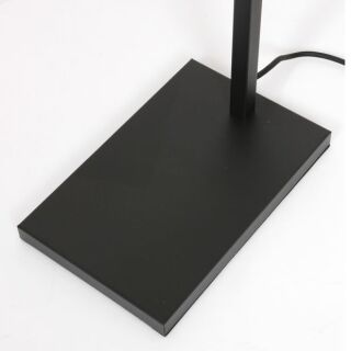 Steinhauer Lotus Stehleuchte Rauchglas schwarz 1 flammig