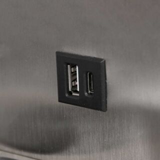 Mexlite Wandleuchte Upround mit USB Anschluss und Wireless Charger